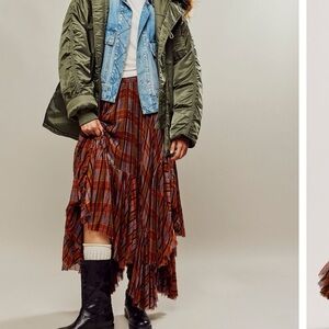 Clover Skirt in Plaid x Free People